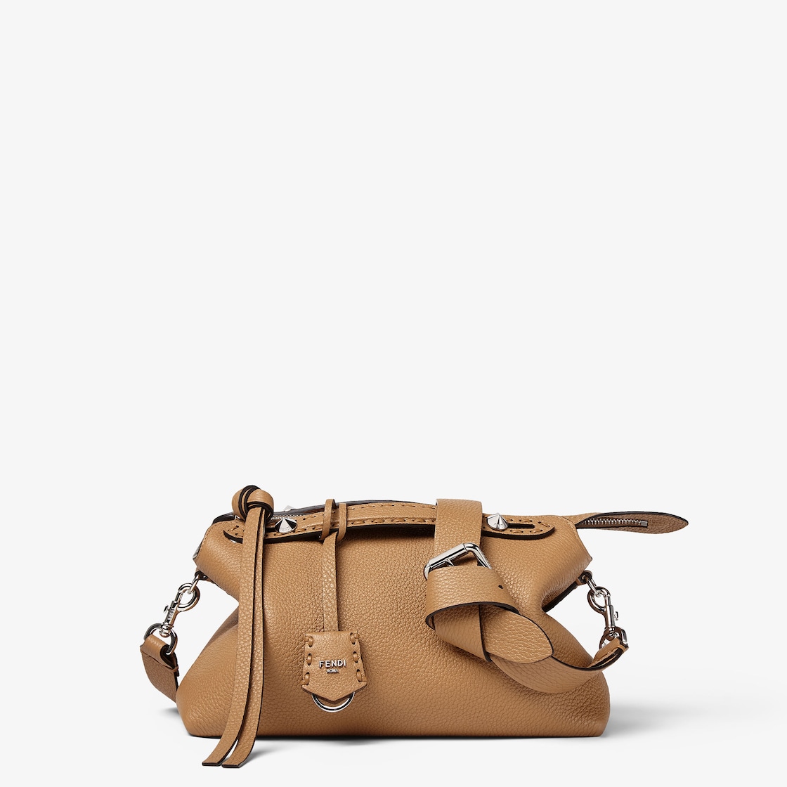FENDI By The Way Selleria Medium Cappuccino-colored Selleria bag with 192 hand-sewn stitches - Image 1